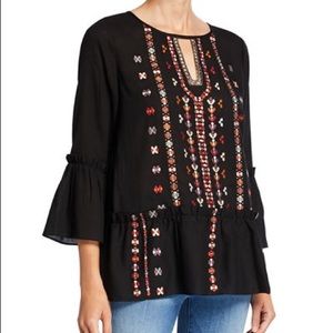 🆕With Tag Laundry by Shelli Segal Boho Top, XSmall